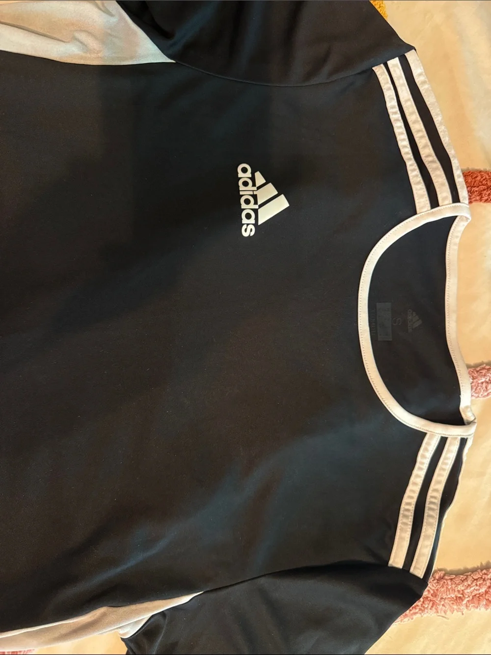 adidas Black & White Athletic Training Tee